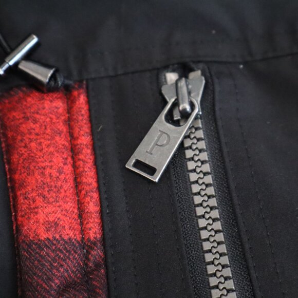 Pendleton Mens Red & Blk Buffalo Plaid Hooded 650 Down Water Resistant Coat Med - Picture 8 of 14